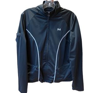 Under Armour‎ Black Polyester Athletic Jacket L